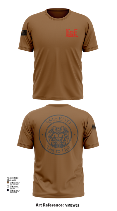 351st EUD 76149457 Short Sleeve Performance Shirt - 2