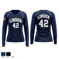 Linden 42 58113447 Women's Long Sleeve V-neck Shirt - 1