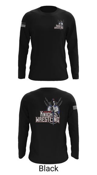 Long Sleeve Performance Shirt, Lawrence County Knights, Wrestling, Teamtime, Team time, sublimation, custom sports apparel, team uniforms, spirit wear, spiritwear, sports uniforms, custom shirts, team store, custom team store, fundraiser sports, apparel fundraiser