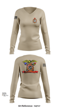 FMS #9 18239341 Women's Long Sleeve V-neck Shirt - 101