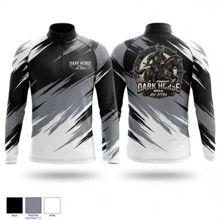 Quarter Zip Jacket, DARK HORSE MMA/JIU JITSU, , Teamtime, Team time, sublimation, custom sports apparel, team uniforms, spirit wear, spiritwear, sports uniforms, custom shirts, team store, custom team store, fundraiser sports, apparel fundraiser