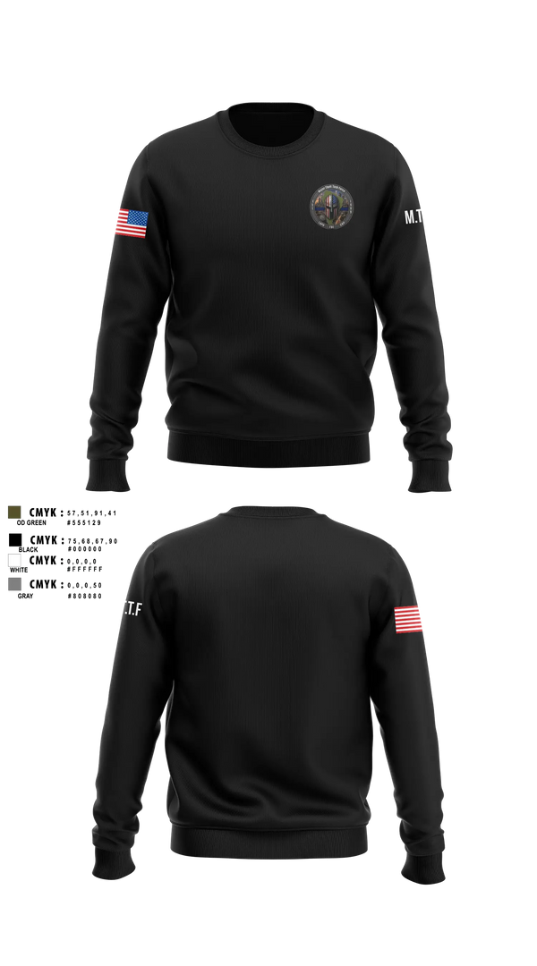Crew Neck Sweatshirt, Major Theft Task Force, Police, Teamtime, Team time, sublimation, custom sports apparel, team uniforms, spirit wear, spiritwear, sports uniforms, custom shirts, team store, custom team store, fundraiser sports, apparel fundraiser