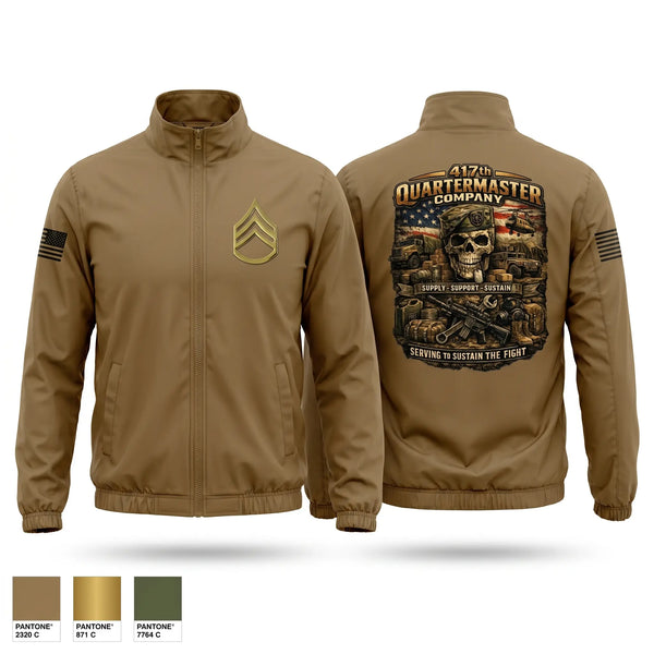Windbreaker, 417th Quartermaster Company, Army, Teamtime, Team time, sublimation, custom sports apparel, team uniforms, spirit wear, spiritwear, sports uniforms, custom shirts, team store, custom team store, fundraiser sports, apparel fundraiser