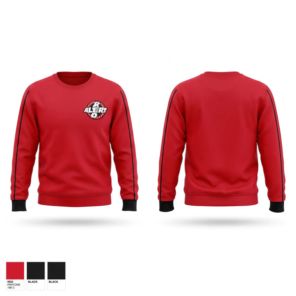Crew Neck Sweatshirt, Red Alert, Softball, Teamtime, Team time, sublimation, custom sports apparel, team uniforms, spirit wear, spiritwear, sports uniforms, custom shirts, team store, custom team store, fundraiser sports, apparel fundraiser