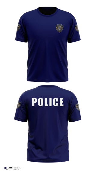 Old School Cotton Shirt, Cresco Police Department, Police, Teamtime, Team time, sublimation, custom sports apparel, team uniforms, spirit wear, spiritwear, sports uniforms, custom shirts, team store, custom team store, fundraiser sports, apparel fundraiser