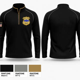 Quarter Zip Jacket, NEWTON FALLS POLICE DEPARTMENT, Police, Teamtime, Team time, sublimation, custom sports apparel, team uniforms, spirit wear, spiritwear, sports uniforms, custom shirts, team store, custom team store, fundraiser sports, apparel fundraiser