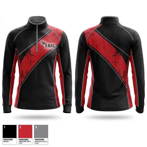 Quarter Zip Jacket, Racine Area Running Club, Spirit Store, Teamtime, Team time, sublimation, custom sports apparel, team uniforms, spirit wear, spiritwear, sports uniforms, custom shirts, team store, custom team store, fundraiser sports, apparel fundraiser