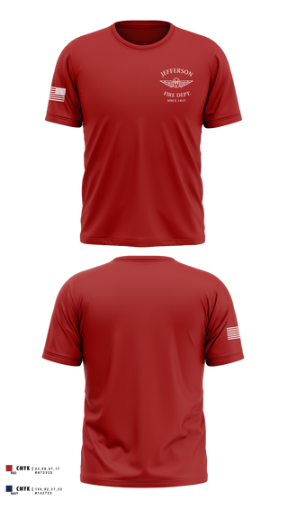 Short Sleeve Performance Shirt, Jefferson vol Fire Dept, Fire Department, Teamtime, Team time, sublimation, custom sports apparel, team uniforms, spirit wear, spiritwear, sports uniforms, custom shirts, team store, custom team store, fundraiser sports, apparel fundraiser
