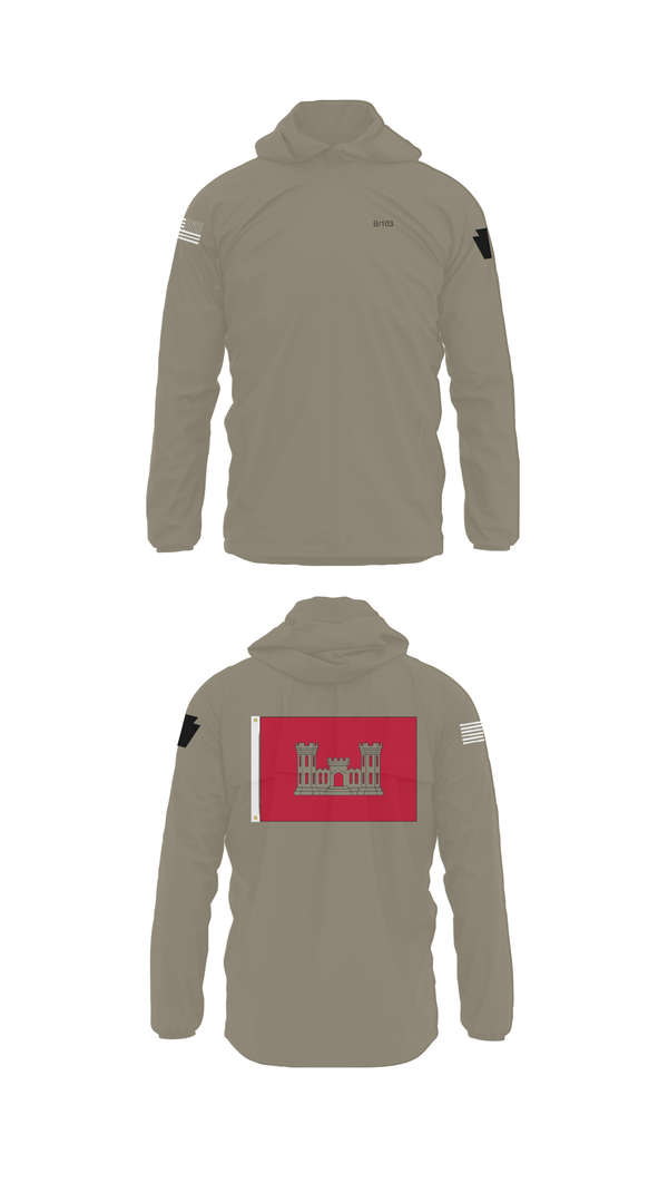 Windbreaker, B 103 EN BN, National Guard, Teamtime, Team time, sublimation, custom sports apparel, team uniforms, spirit wear, spiritwear, sports uniforms, custom shirts, team store, custom team store, fundraiser sports, apparel fundraiser