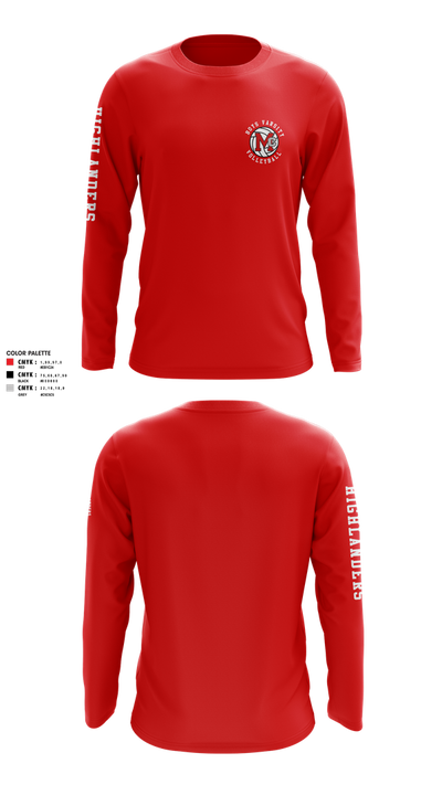 McLean High School Boys Volleyball 48768744 Long Sleeve Performance Shirt 12