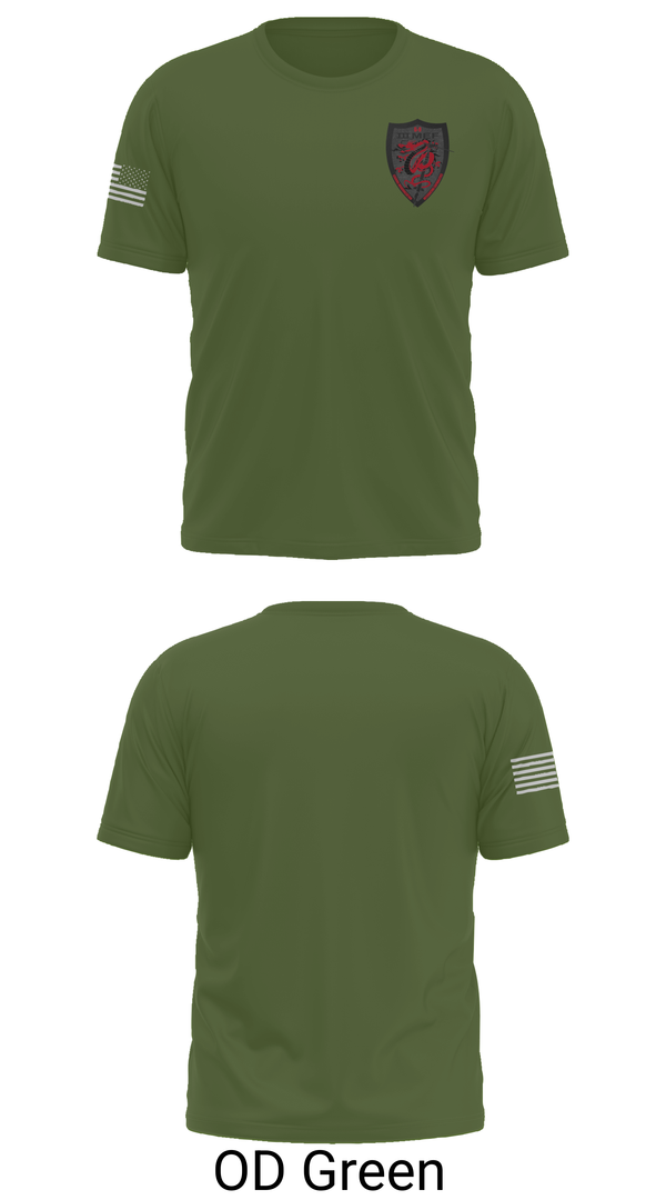 Old School Cotton Feel Shirt, III MEF G-9, Marines, Teamtime, Team time, sublimation, custom sports apparel, team uniforms, spirit wear, spiritwear, sports uniforms, custom shirts, team store, custom team store, fundraiser sports, apparel fundraiser