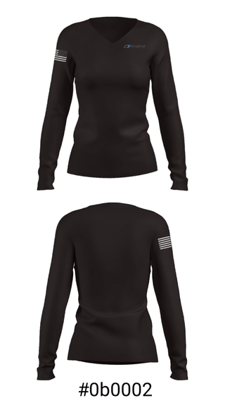 Women's Long Sleeve Vneck Shirt, Beresford Ltd, , Teamtime, Team time, sublimation, custom sports apparel, team uniforms, spirit wear, spiritwear, sports uniforms, custom shirts, team store, custom team store, fundraiser sports, apparel fundraiser