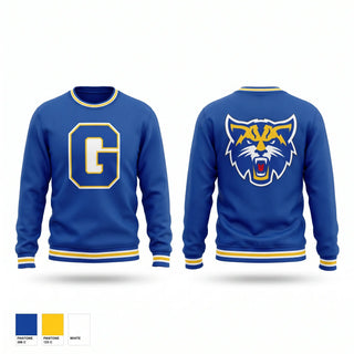 Crew Neck Sweatshirt, Wildcats, Men's Basketball, Teamtime, Team time, sublimation, custom sports apparel, team uniforms, spirit wear, spiritwear, sports uniforms, custom shirts, team store, custom team store, fundraiser sports, apparel fundraiser