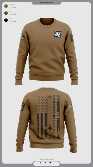 Crew Neck Sweatshirt, Jet Det, Army, Teamtime, Team time, sublimation, custom sports apparel, team uniforms, spirit wear, spiritwear, sports uniforms, custom shirts, team store, custom team store, fundraiser sports, apparel fundraiser