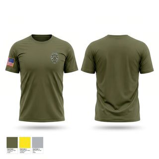 Old School Cotton Feel Shirt, Cook County Sheriffs Police Training Academy, Police, Teamtime, Team time, sublimation, custom sports apparel, team uniforms, spirit wear, spiritwear, sports uniforms, custom shirts, team store, custom team store, fundraiser sports, apparel fundraiser