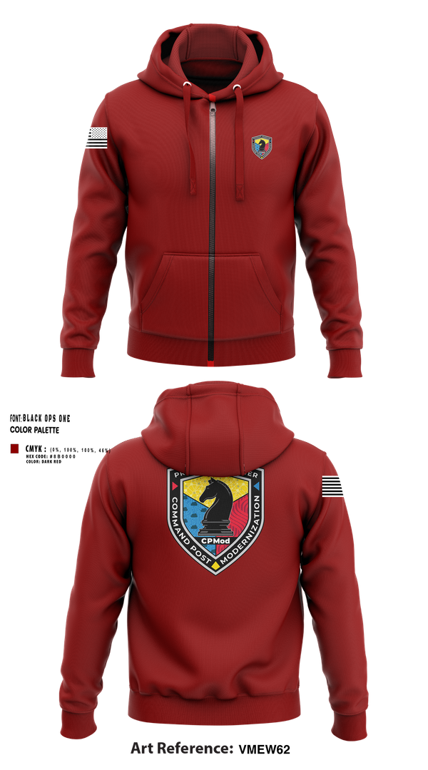 Zip Hoodie, Command Post Modernization, , Teamtime, Team time, sublimation, custom sports apparel, team uniforms, spirit wear, spiritwear, sports uniforms, custom shirts, team store, custom team store, fundraiser sports, apparel fundraiser