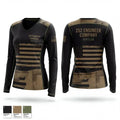 252 Engineer Company 41381153 Women's Long Sleeve V-neck Shirt - 1