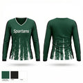 Spartans 17012872 Women's Long Sleeve V-neck Shirt - 1