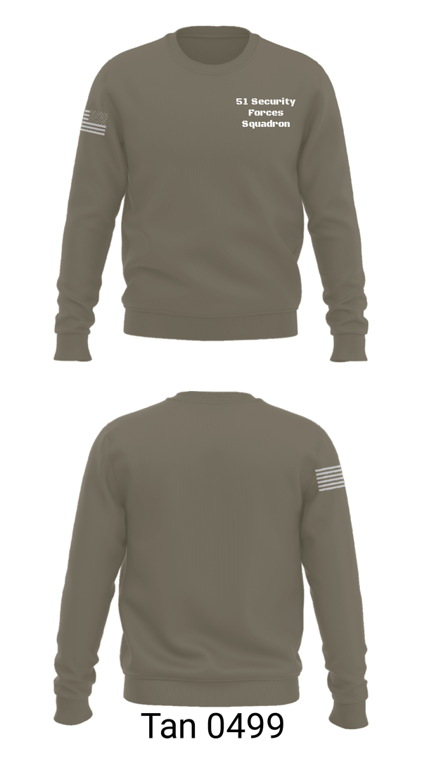 Crew Neck Sweatshirt, 51 Security Forces Squadron, , Teamtime, Team time, sublimation, custom sports apparel, team uniforms, spirit wear, spiritwear, sports uniforms, custom shirts, team store, custom team store, fundraiser sports, apparel fundraiser