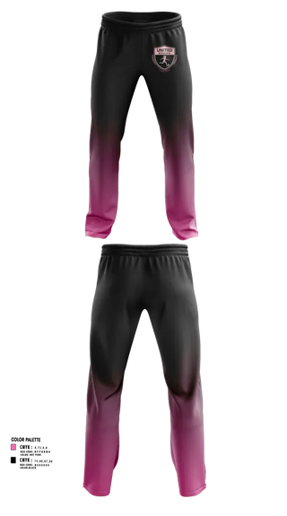 Sweatpants, United Donna, Women's Soccer, Teamtime, Team time, sublimation, custom sports apparel, team uniforms, spirit wear, spiritwear, sports uniforms, custom shirts, team store, custom team store, fundraiser sports, apparel fundraiser