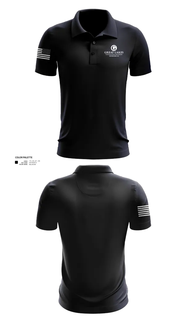 Short Sleeve Performance Polo, Great Lakes Contracting Solutions LLC, , Teamtime, Team time, sublimation, custom sports apparel, team uniforms, spirit wear, spiritwear, sports uniforms, custom shirts, team store, custom team store, fundraiser sports, apparel fundraiser
