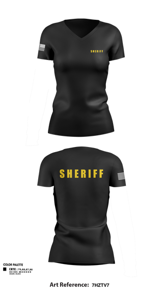 Womens Short Sleeve Vneck Shirt, JEFFERSON COUNTY SHERIFFS OFFICE, Police, Teamtime, Team time, sublimation, custom sports apparel, team uniforms, spirit wear, spiritwear, sports uniforms, custom shirts, team store, custom team store, fundraiser sports, apparel fundraiser