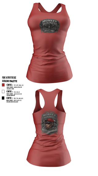 Tank Top, Monkey Business Motorcycle Hauling, , Teamtime, Team time, sublimation, custom sports apparel, team uniforms, spirit wear, spiritwear, sports uniforms, custom shirts, team store, custom team store, fundraiser sports, apparel fundraiser