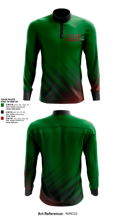FC RÉD 41285732 Quarter Zip Jacket - 1
