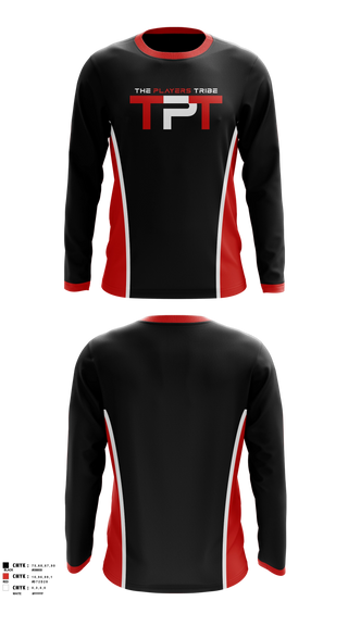 Long Sleeve Performance Shirt, THE PLAYERS TRIBE, Men's Basketball, Teamtime, Team time, sublimation, custom sports apparel, team uniforms, spirit wear, spiritwear, sports uniforms, custom shirts, team store, custom team store, fundraiser sports, apparel fundraiser