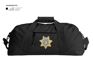 Duffle Bag, Butler County Sheriff’s Department, Police, Teamtime, Team time, sublimation, custom sports apparel, team uniforms, spirit wear, spiritwear, sports uniforms, custom shirts, team store, custom team store, fundraiser sports, apparel fundraiser