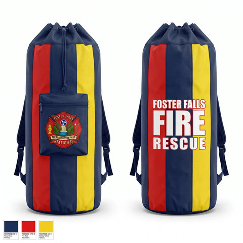 Gear Bag, Foster Falls Fire Department, Fire Department, Teamtime, Team time, sublimation, custom sports apparel, team uniforms, spirit wear, spiritwear, sports uniforms, custom shirts, team store, custom team store, fundraiser sports, apparel fundraiser