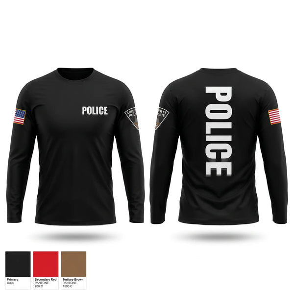 Long Sleeve Performance Shirt, LPD, Police, Teamtime, Team time, sublimation, custom sports apparel, team uniforms, spirit wear, spiritwear, sports uniforms, custom shirts, team store, custom team store, fundraiser sports, apparel fundraiser