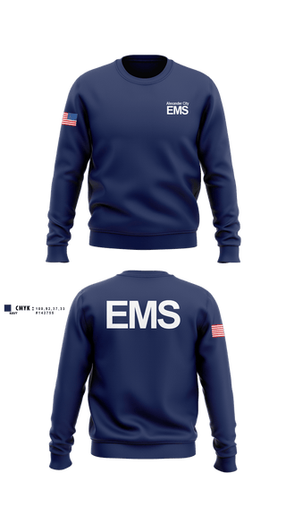 Crew Neck Sweatshirt, Alexander City EMS, EMS/EMT, Teamtime, Team time, sublimation, custom sports apparel, team uniforms, spirit wear, spiritwear, sports uniforms, custom shirts, team store, custom team store, fundraiser sports, apparel fundraiser