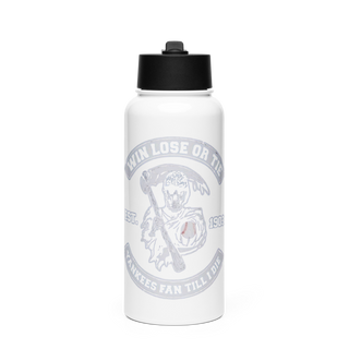 New York Yankees 44065545 Stainless Steel Water Bottle with a Straw Lid