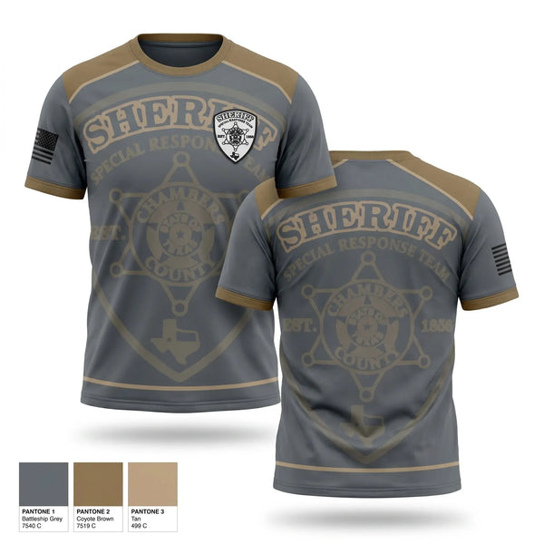 Old School Cotton Feel Shirt, Chambers County Sheriff's Office Special Response Team, Police, Teamtime, Team time, sublimation, custom sports apparel, team uniforms, spirit wear, spiritwear, sports uniforms, custom shirts, team store, custom team store, fundraiser sports, apparel fundraiser