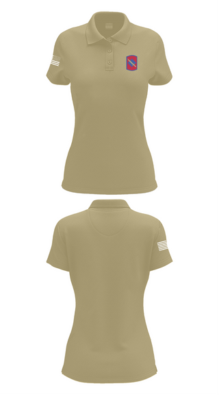 Womens Short Sleeve Performance Polo, 39th infantry, National Guard, Teamtime, Team time, sublimation, custom sports apparel, team uniforms, spirit wear, spiritwear, sports uniforms, custom shirts, team store, custom team store, fundraiser sports, apparel fundraiser