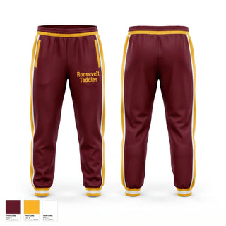 Sweatpants, Roosevelt Teddies, Women's Basketball, Teamtime, Team time, sublimation, custom sports apparel, team uniforms, spirit wear, spiritwear, sports uniforms, custom shirts, team store, custom team store, fundraiser sports, apparel fundraiser