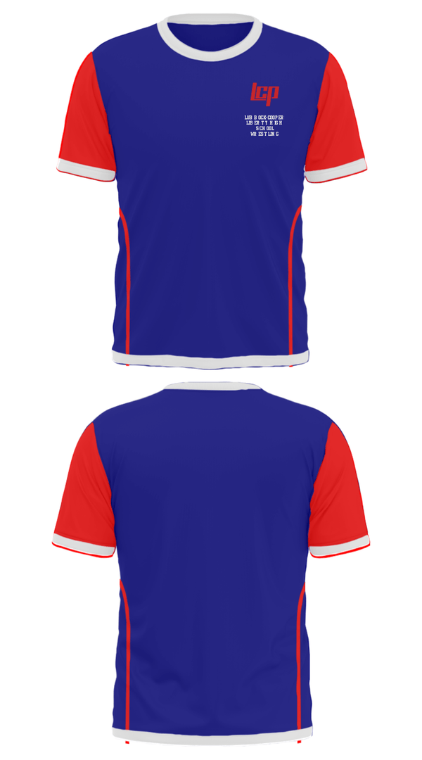 Short Sleeve Performance Shirt, Lubbock-Cooper Liberty High School Wrestling, Wrestling, Teamtime, Team time, sublimation, custom sports apparel, team uniforms, spirit wear, spiritwear, sports uniforms, custom shirts, team store, custom team store, fundraiser sports, apparel fundraiser