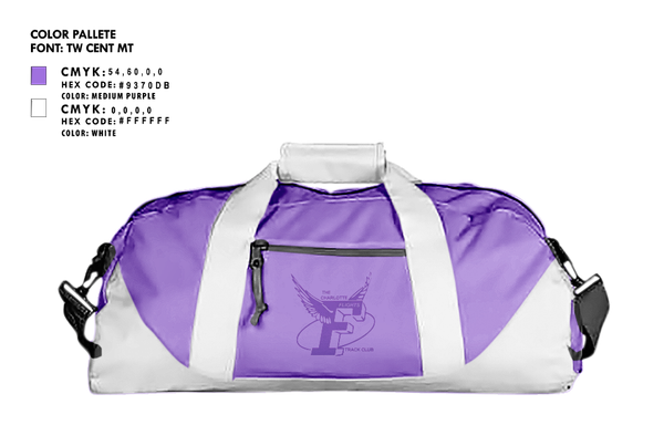Duffle Bag, The Charlotte Flights, Track & Field, Teamtime, Team time, sublimation, custom sports apparel, team uniforms, spirit wear, spiritwear, sports uniforms, custom shirts, team store, custom team store, fundraiser sports, apparel fundraiser