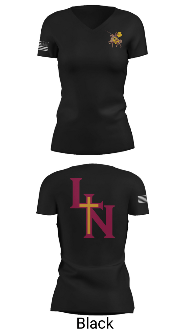 Women's Short Sleeve Vneck Shirt, Lutheran North High School Basketball, Women's Basketball, Teamtime, Team time, sublimation, custom sports apparel, team uniforms, spirit wear, spiritwear, sports uniforms, custom shirts, team store, custom team store, fundraiser sports, apparel fundraiser
