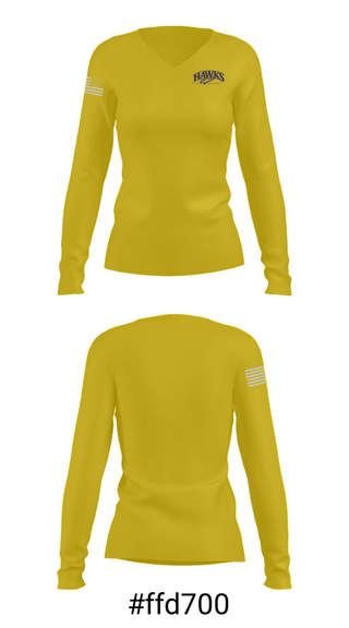 Women's Long Sleeve Vneck Shirt, Hazelwood Central High School Basketball, Women's Basketball, Teamtime, Team time, sublimation, custom sports apparel, team uniforms, spirit wear, spiritwear, sports uniforms, custom shirts, team store, custom team store, fundraiser sports, apparel fundraiser