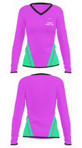 Paradise Funnel Cakes 47204520 Women's Long Sleeve V-neck Shirt - 23