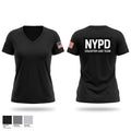 NYPD CUAS-Team Women's Short Sleeve V-neck Shirt - 1