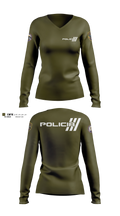 Inteligencia criminal Women's Long Sleeve V-neck Shirt - 15