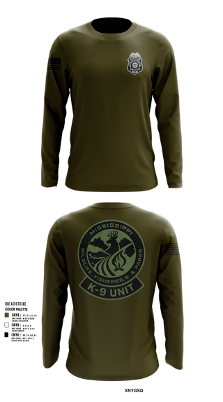 Long Sleeve Performance Shirt, MDWFP K9, , Teamtime, Team time, sublimation, custom sports apparel, team uniforms, spirit wear, spiritwear, sports uniforms, custom shirts, team store, custom team store, fundraiser sports, apparel fundraiser