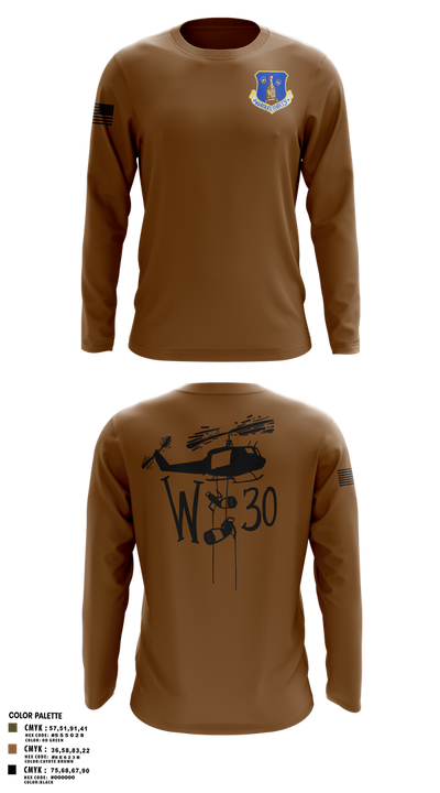 145th LRS/LGVM 93307873 Long Sleeve Performance Shirt 2