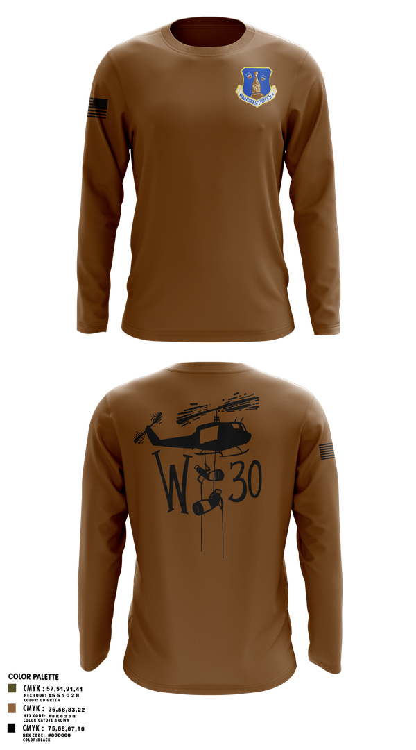 Long Sleeve Performance Shirt, 145th LRS/LGVM, , Teamtime, Team time, sublimation, custom sports apparel, team uniforms, spirit wear, spiritwear, sports uniforms, custom shirts, team store, custom team store, fundraiser sports, apparel fundraiser