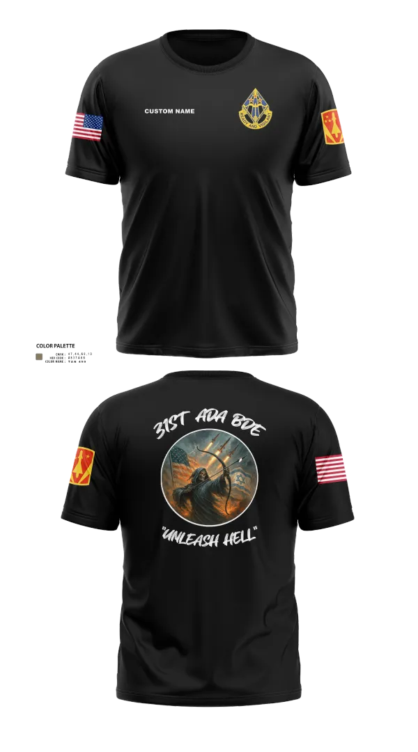 Old School Cotton Feel Shirt, HHB, 31st ADA BDE, , Teamtime, Team time, sublimation, custom sports apparel, team uniforms, spirit wear, spiritwear, sports uniforms, custom shirts, team store, custom team store, fundraiser sports, apparel fundraiser