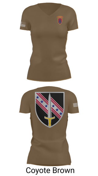 Womens Short Sleeve Vneck Shirt, 6/54th Security Force Assistance Brigade, , Teamtime, Team time, sublimation, custom sports apparel, team uniforms, spirit wear, spiritwear, sports uniforms, custom shirts, team store, custom team store, fundraiser sports, apparel fundraiser