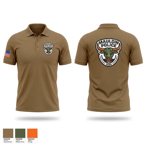Short Sleeve Performance Polo, Mauldin Police, Police, Teamtime, Team time, sublimation, custom sports apparel, team uniforms, spirit wear, spiritwear, sports uniforms, custom shirts, team store, custom team store, fundraiser sports, apparel fundraiser
